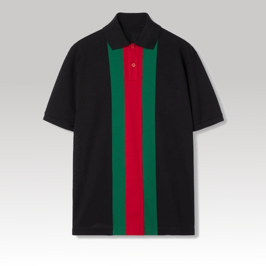 Cotton Polo Shirt With Web