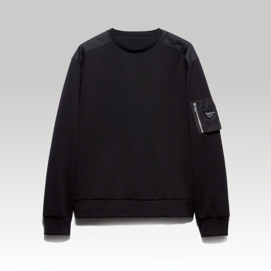 Cotton And Re-Nylon Sweatshirt