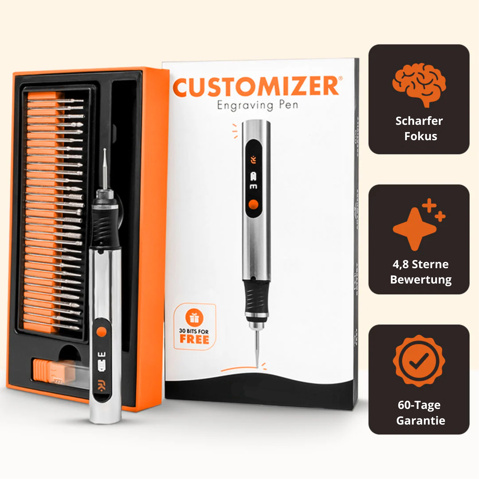 Lass dich begeistern vom originalen Customizer Gravurstift