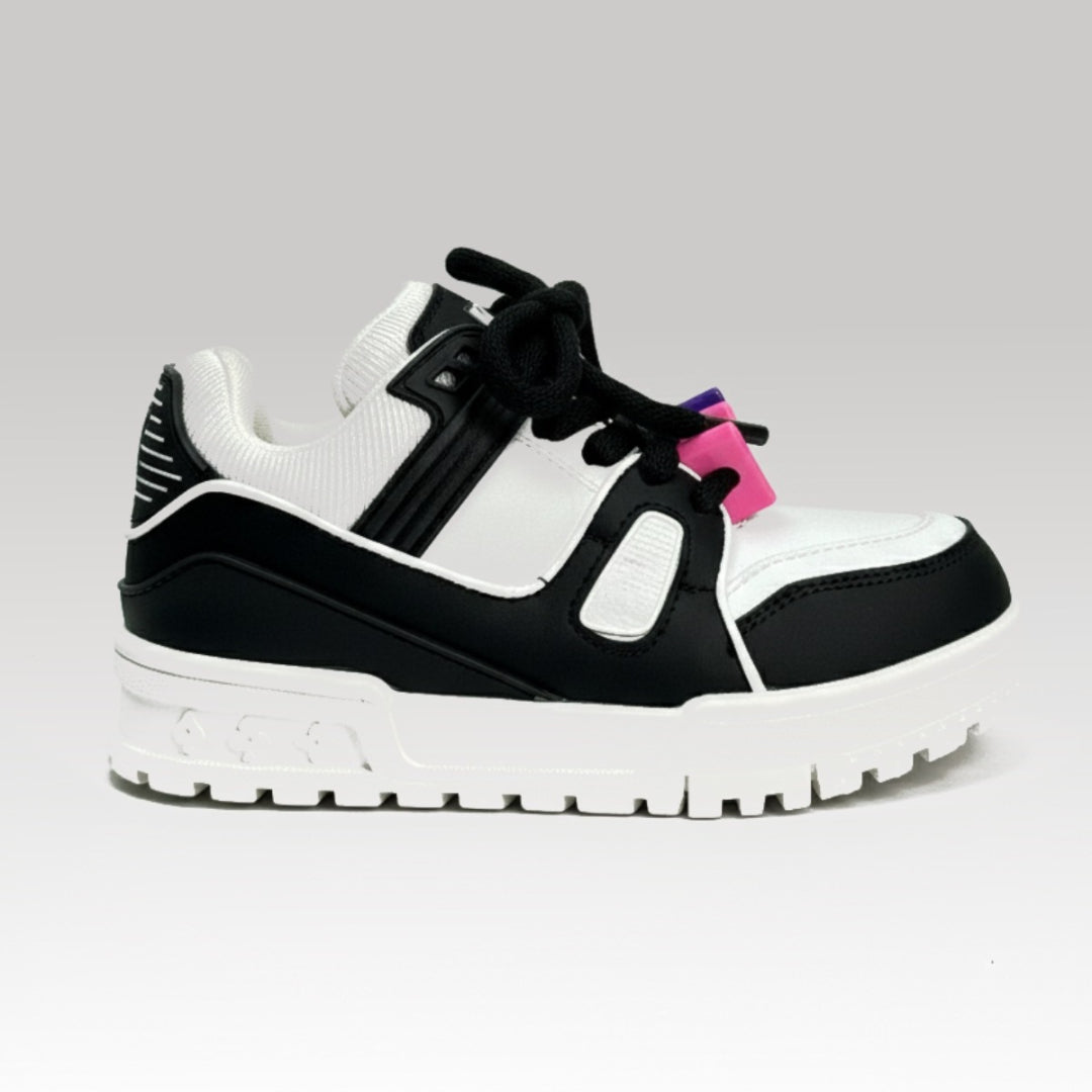 Kids Black Skate Sneaker