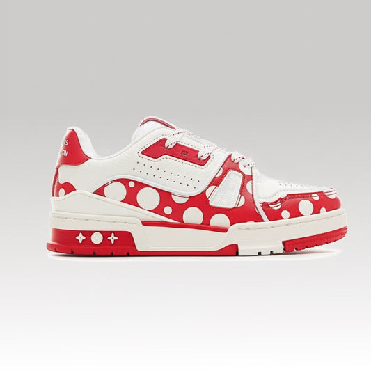 Kids Red Trainer Sneaker