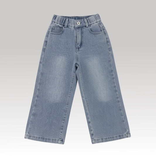 Kids Wide Leg Denim Pants