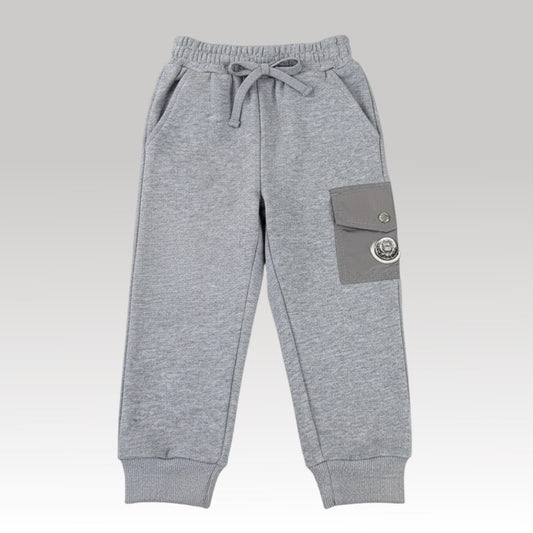 Kids Cargo Logo Joggers Grey