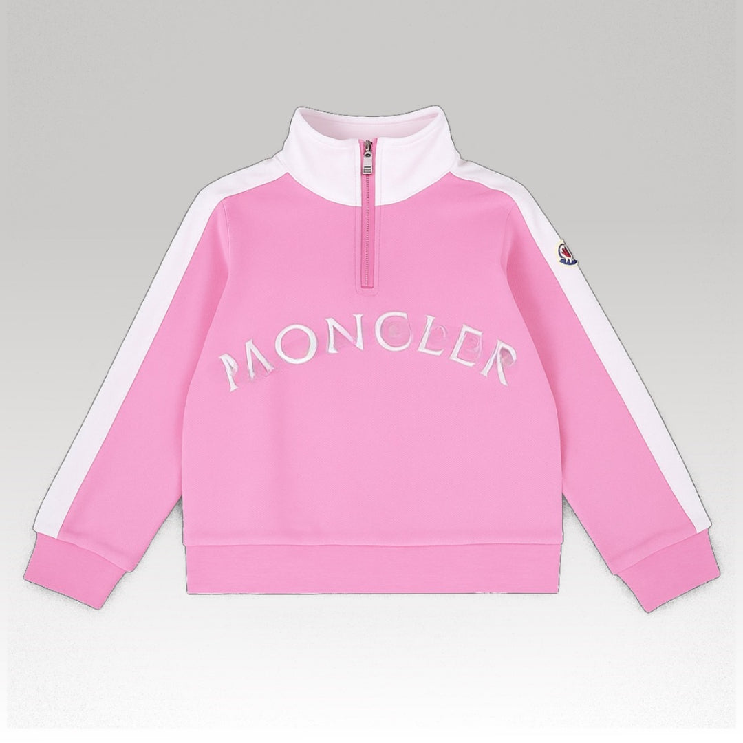 Kids Zip Up Pink Sweatshirt