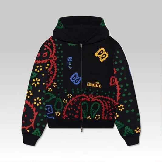 Bandana Print Hoodie